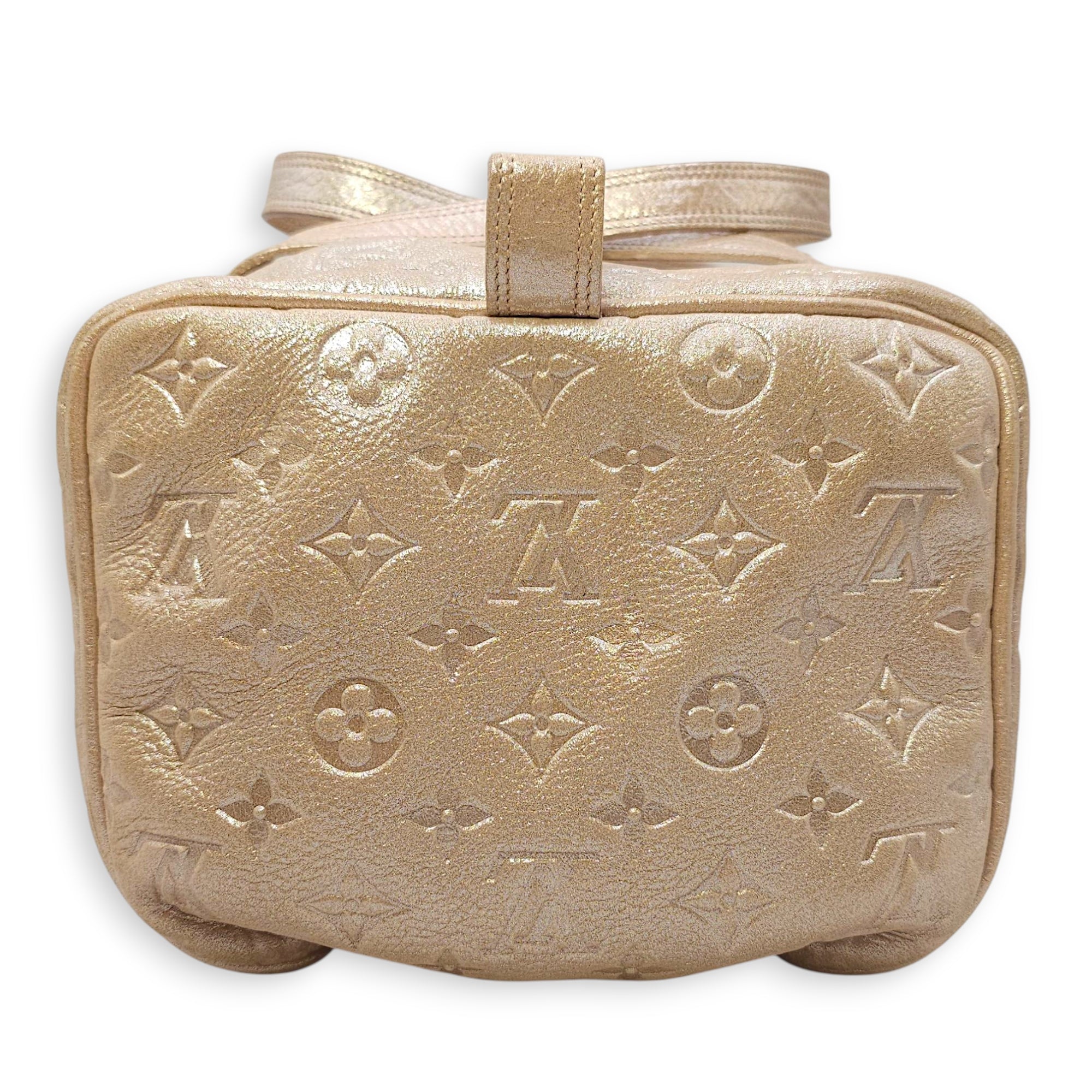 Monogram Shimmer Leather Limited Edition Pink Top Handle Bag , Silver hardware