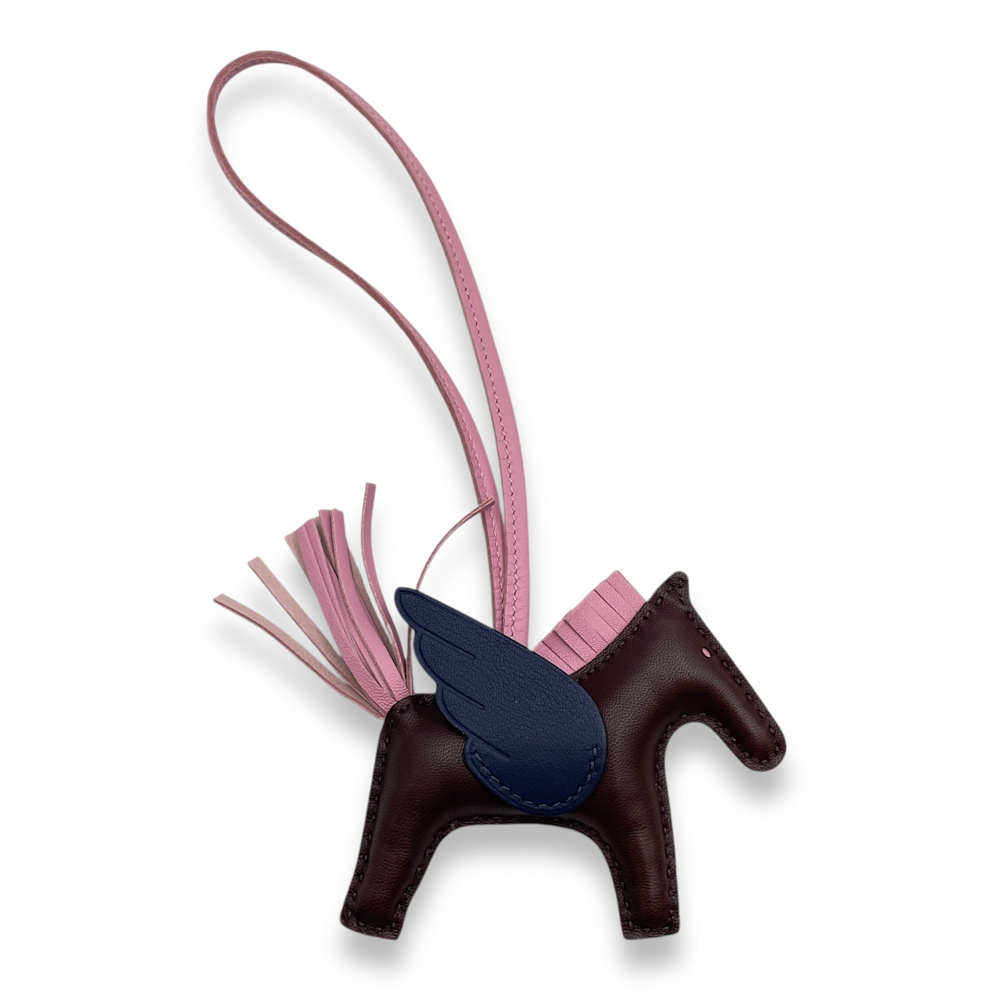 Pegasus PM Rouge Sellier/Blue Saphir/Mauve Sylvestre Charm in Swift/Milo