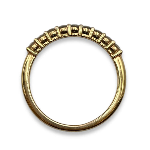 Half Eternity Ring in Gold Hardware
