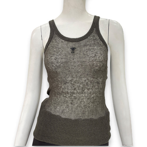 Tank Top 40 Green Ready-To-Wear in Linen