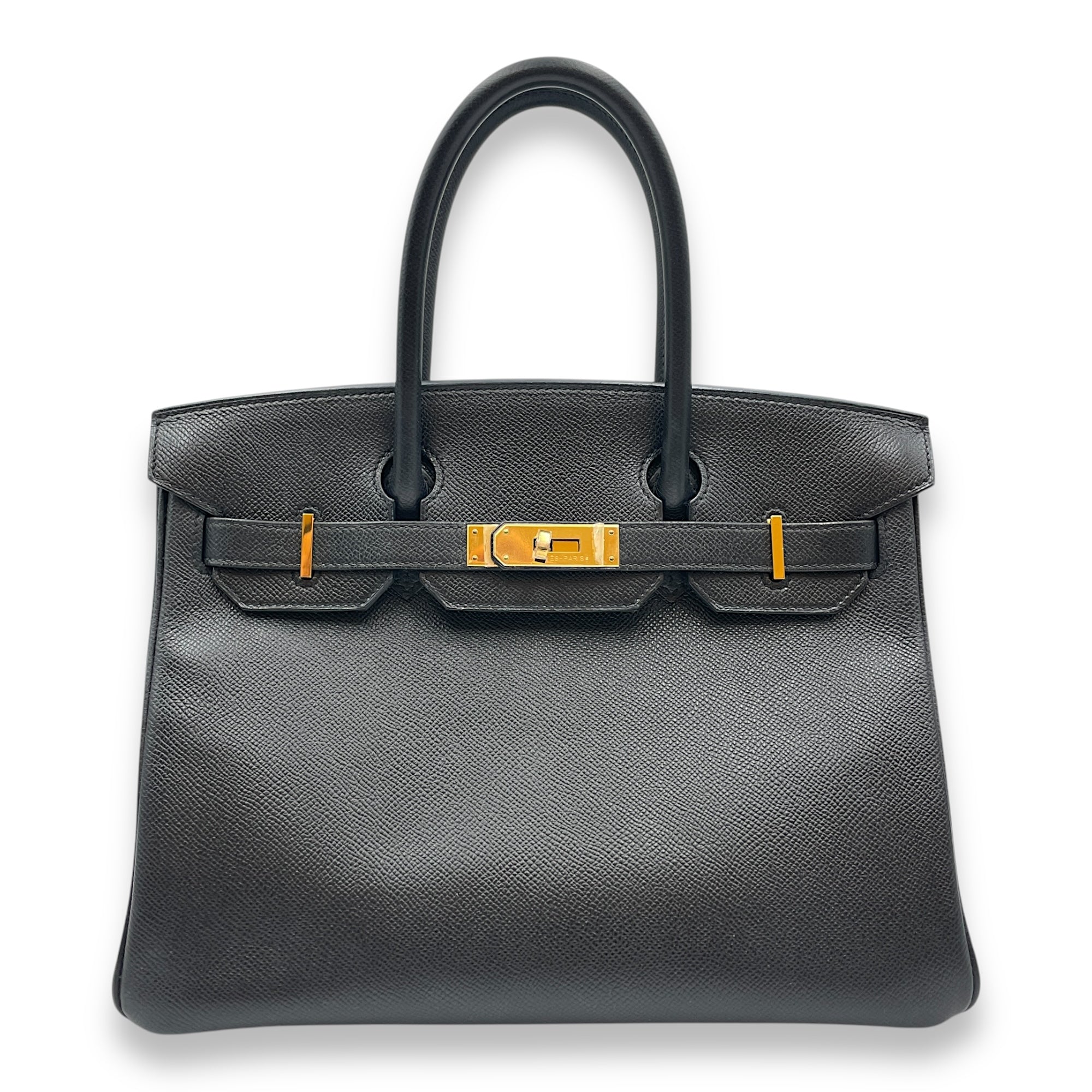 Birkin 30 Black in Epsom, Gold hardware