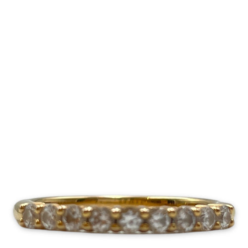 Half Eternity Ring in Gold Hardware