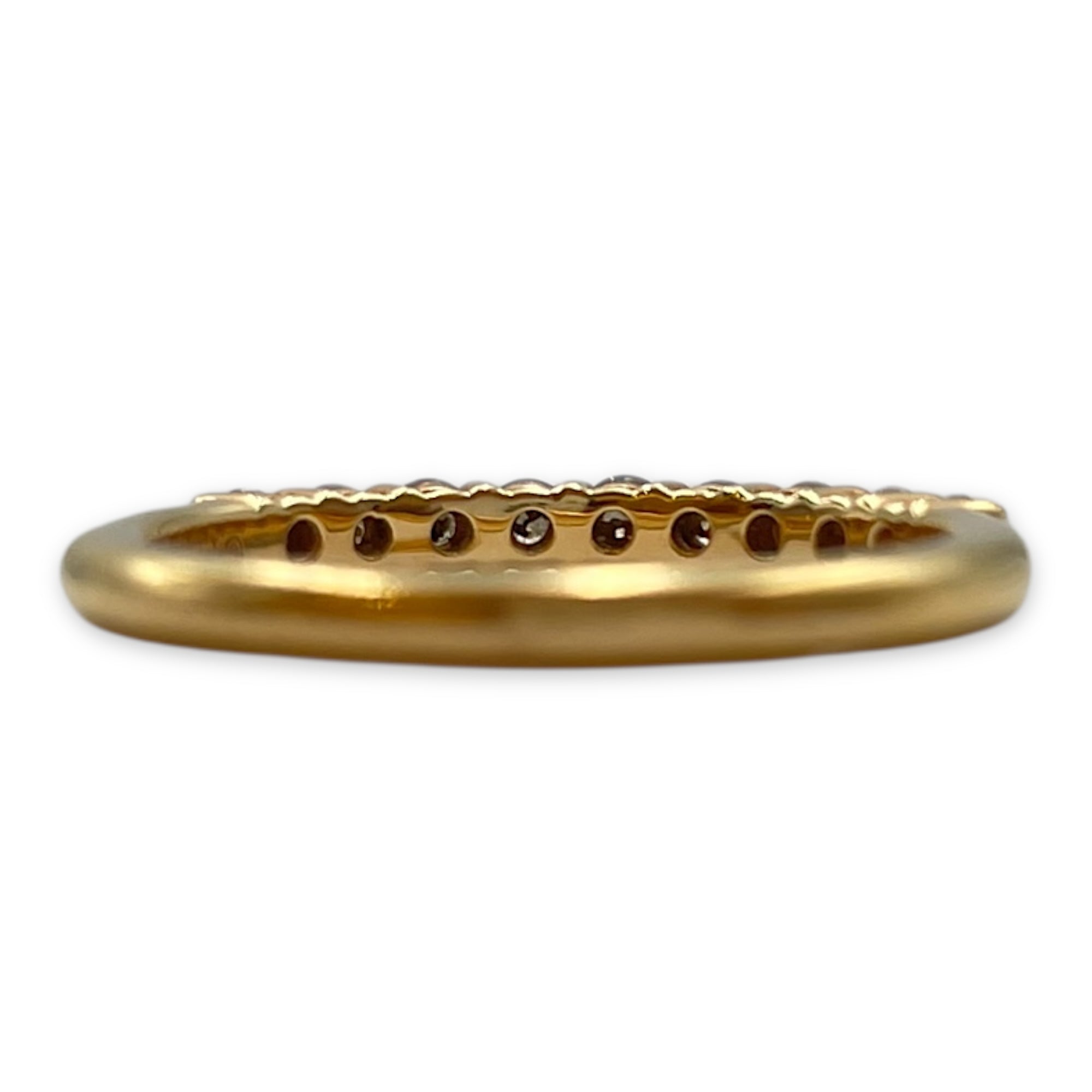 Half Eternity Ring in Gold Hardware
