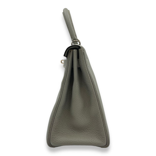 Kelly 28 Gris Mouette in Togo, Palladium hardware