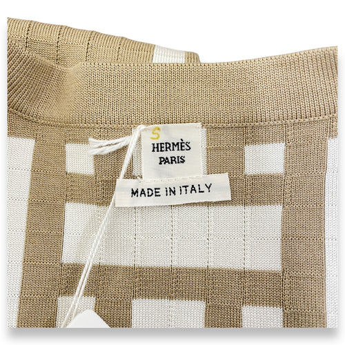 Mosaique Short Zipped Jacket 38 Beige Ready-To-Wear