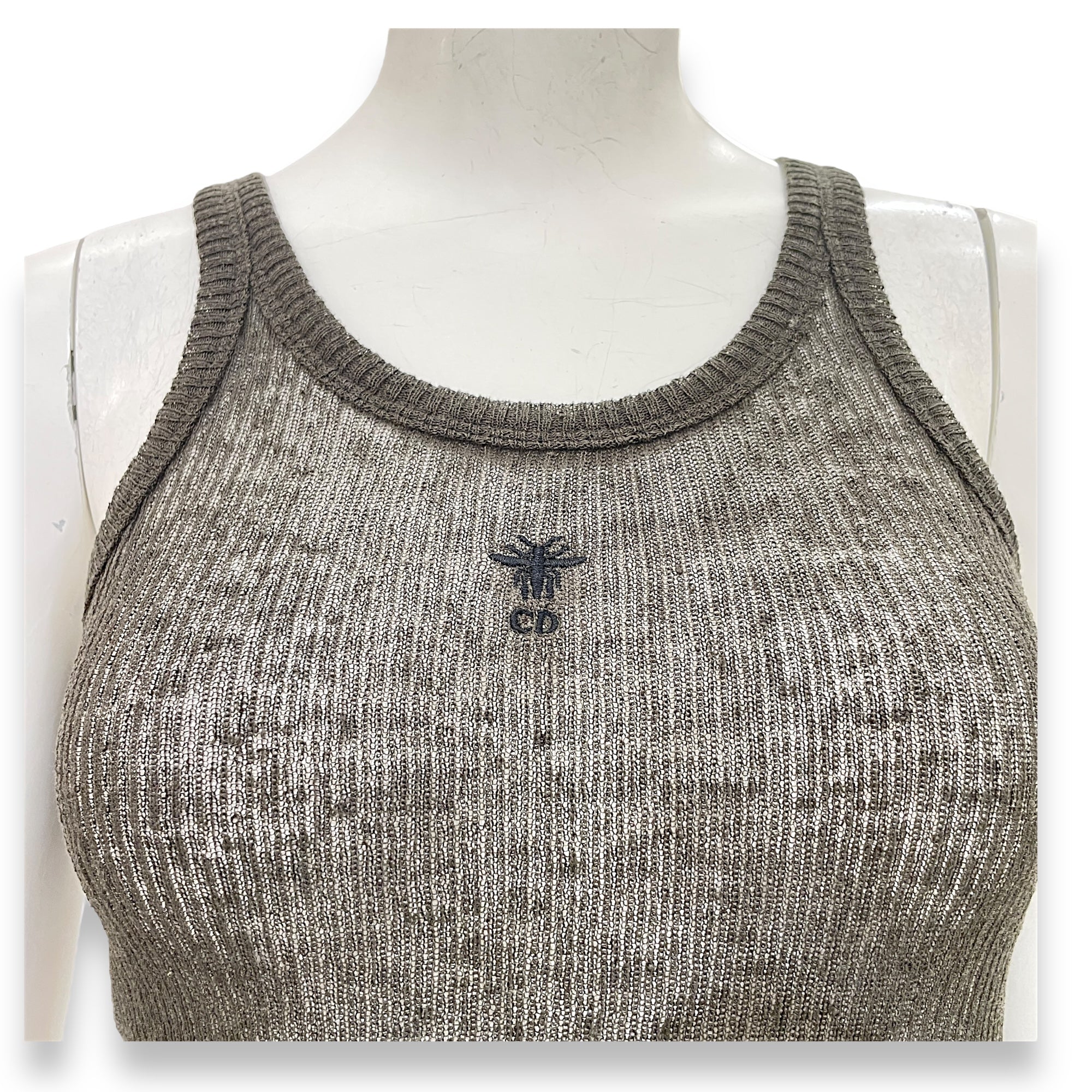 Tank Top 40 Green Ready-To-Wear in Linen