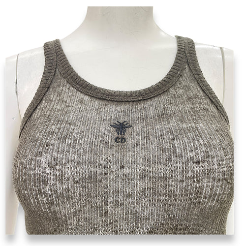 Tank Top 40 Green Ready-To-Wear in Linen