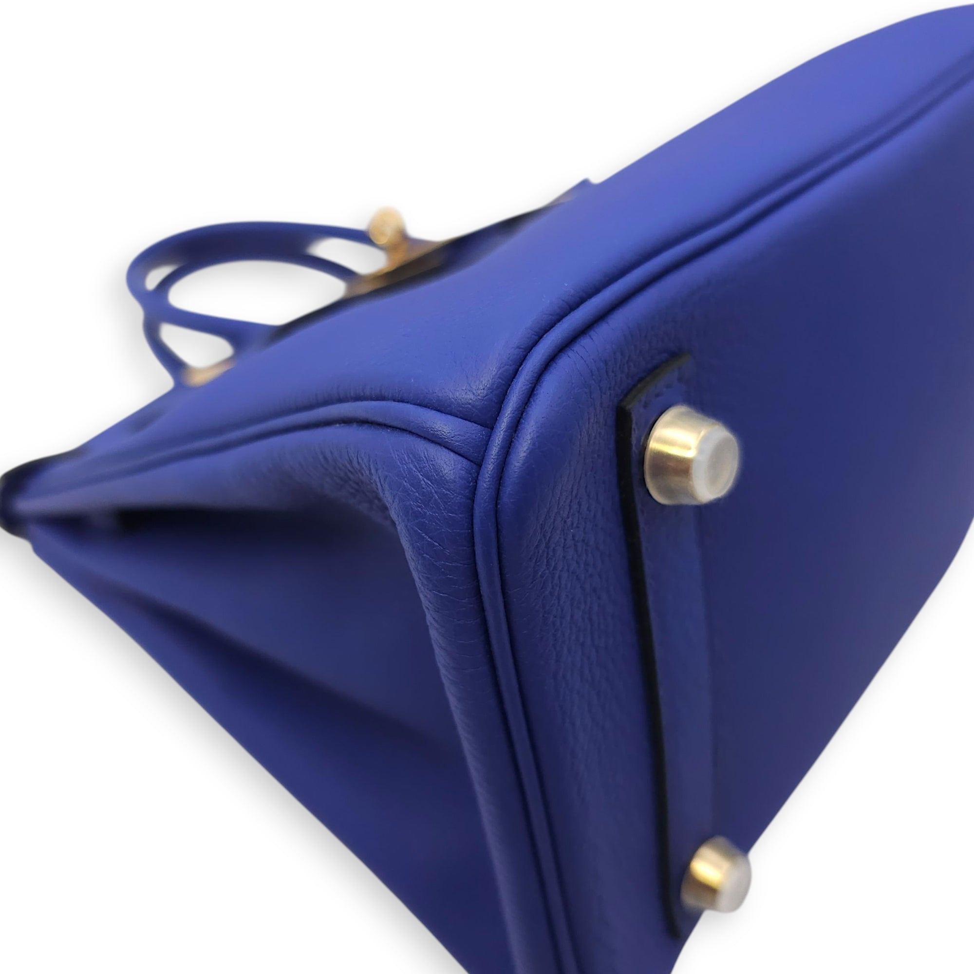Birkin 25 Blue Electric in Togo, Gold hardware