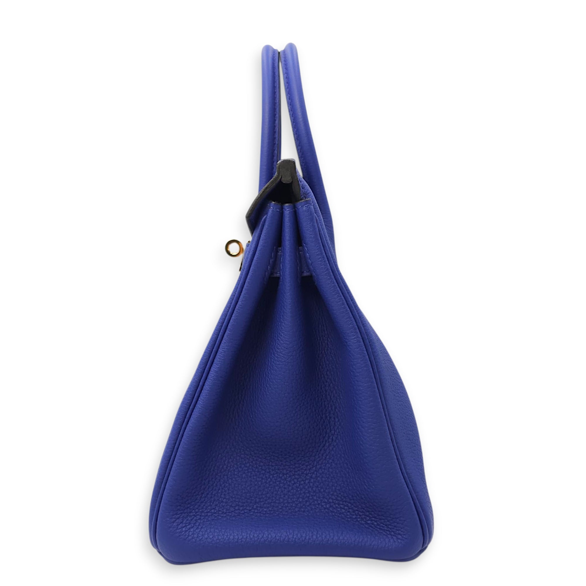 Birkin 25 Blue Electric in Togo, Gold hardware
