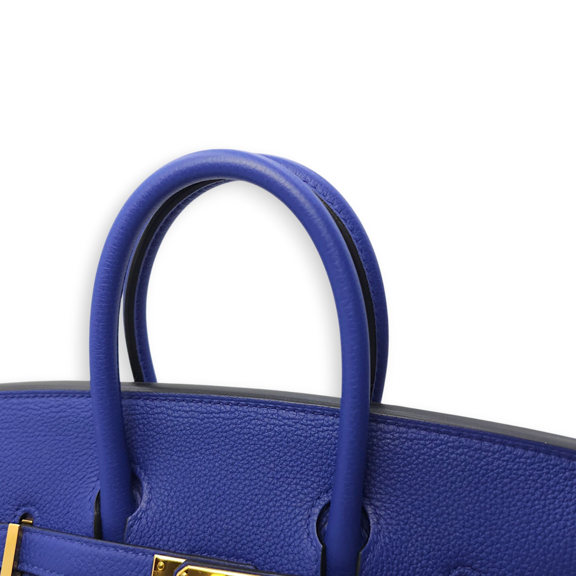 Birkin 25 Blue Electric in Togo, Gold hardware