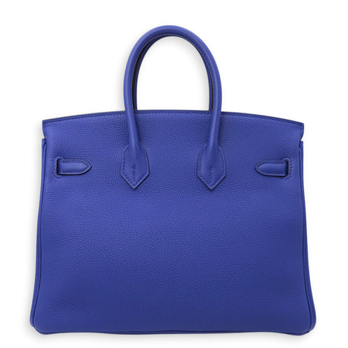 Birkin 25 Blue Electric in Togo, Gold hardware