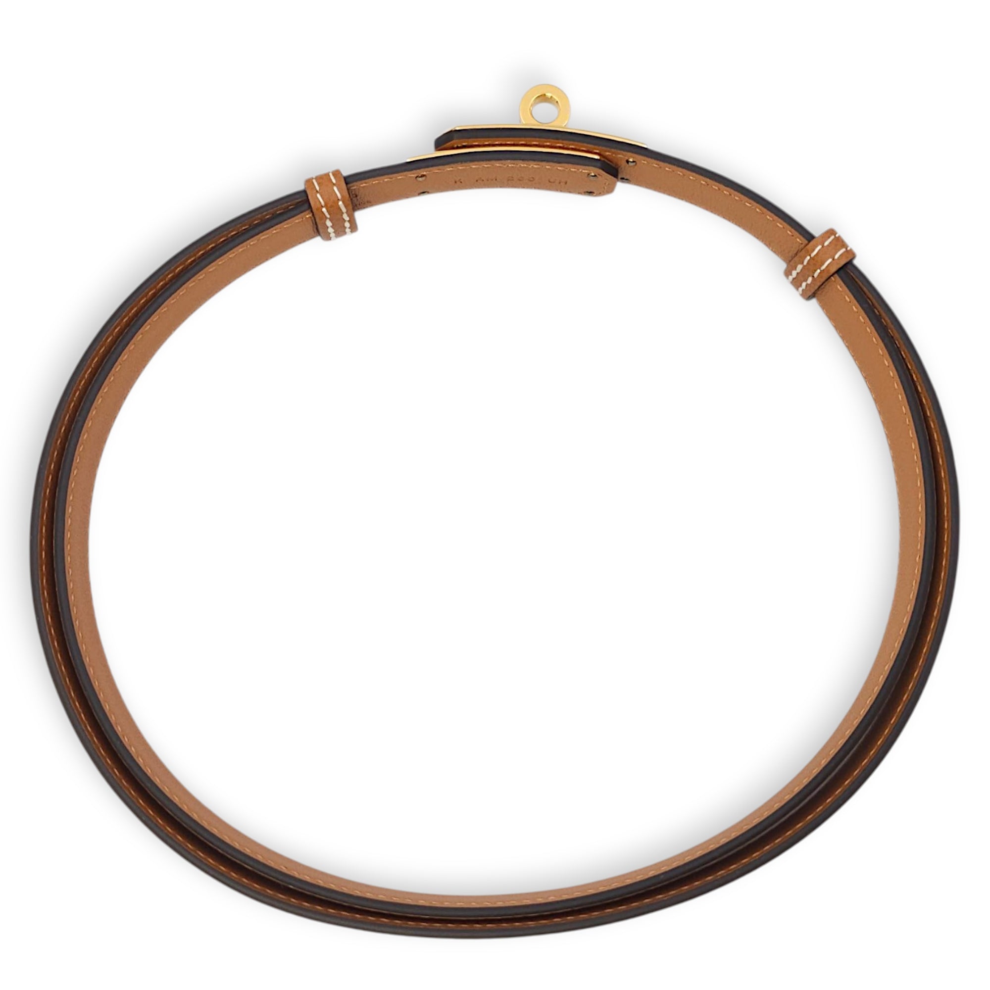 Kelly 18 Gold Belt in Epsom, Gold hardware