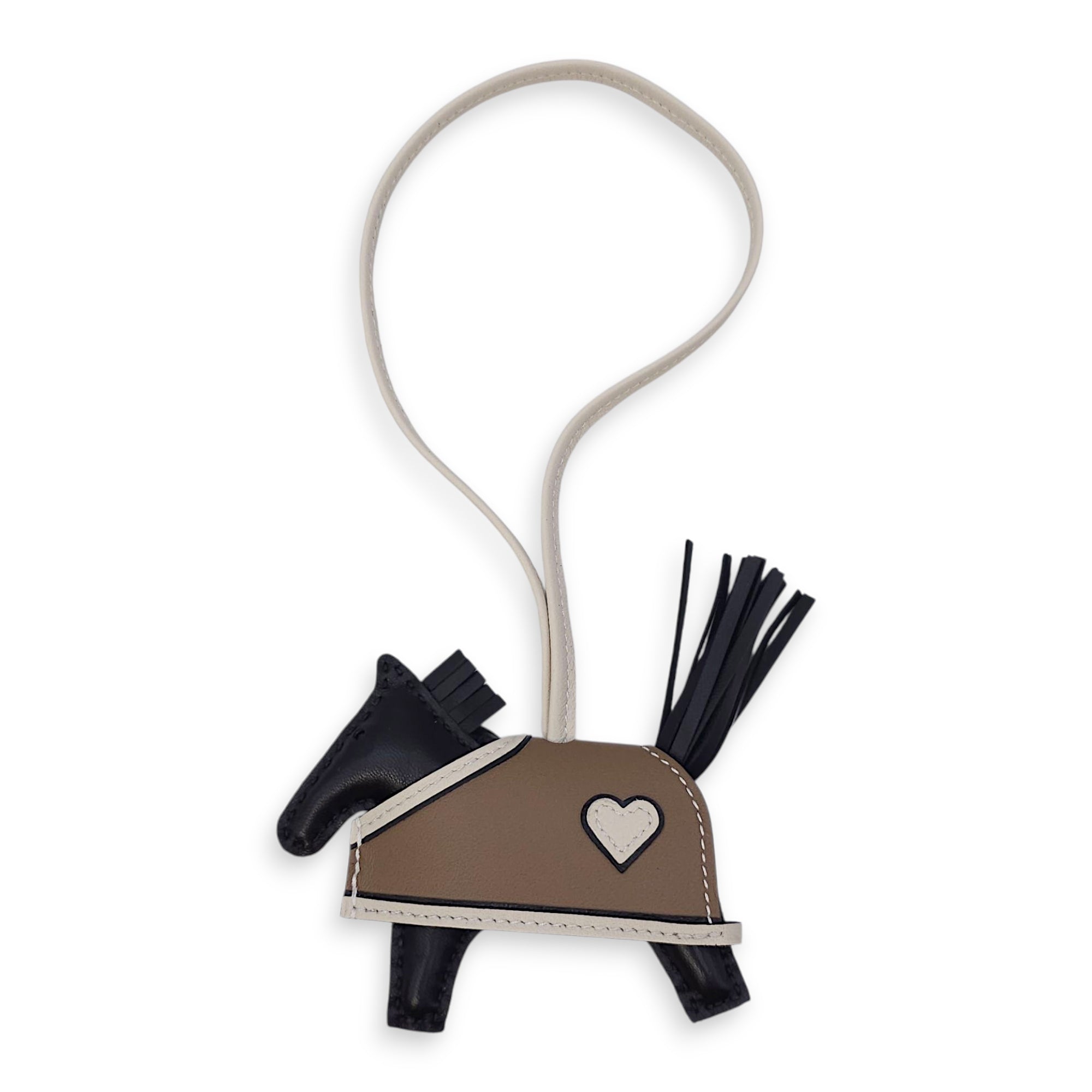 Rodeo Robeo PM Black/Etoupe/Craie Charm in Milo/Swift