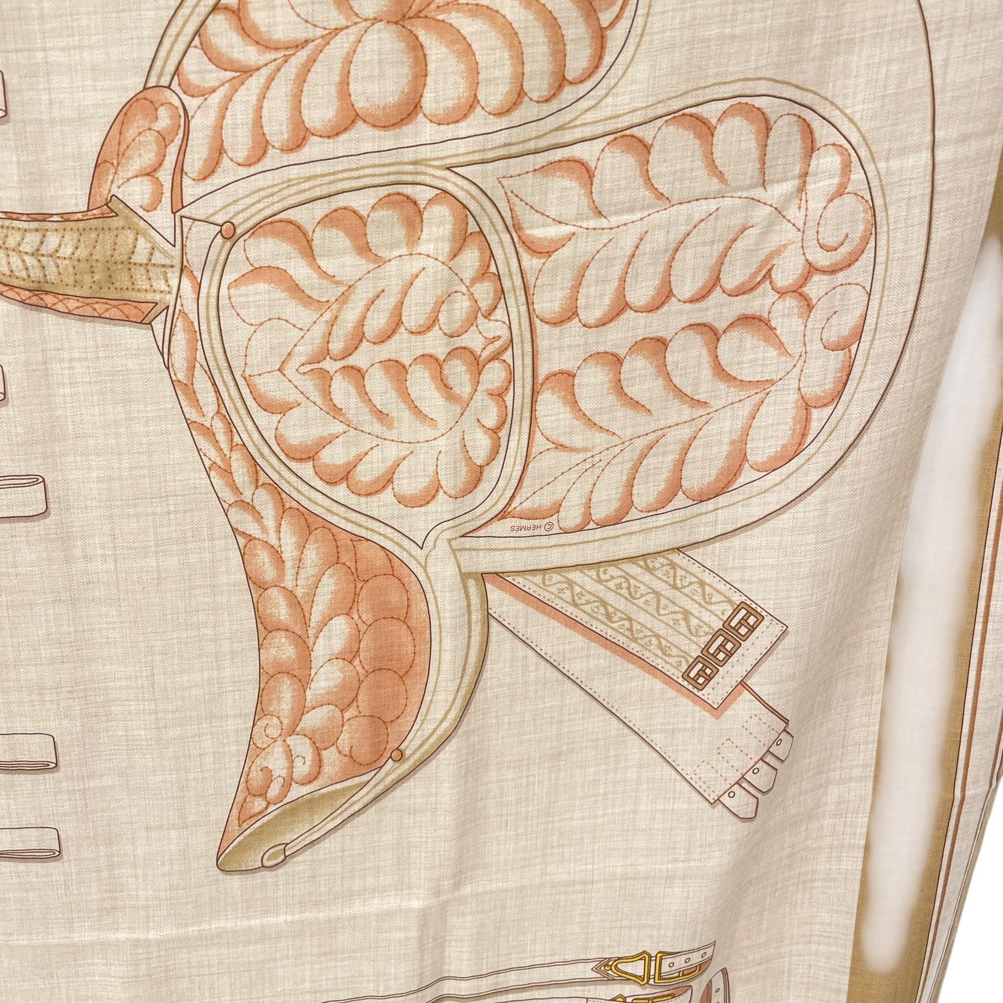 Lettres Equestres 140 Brown Shawl