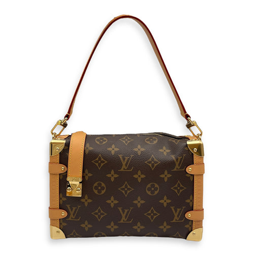 Side Trunk MM Monogram Brown Shoulder Bag in Canvas, Gold hardware