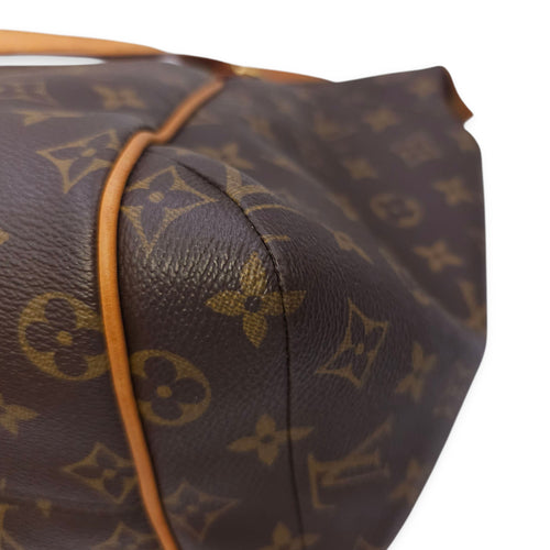 Totally MM Monogram Brown Shoulder Bag in Canvas, Gold hardware