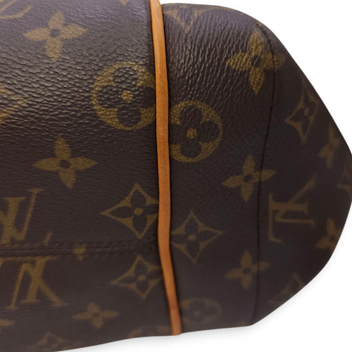 Totally MM Monogram Brown Shoulder Bag in Canvas, Gold hardware