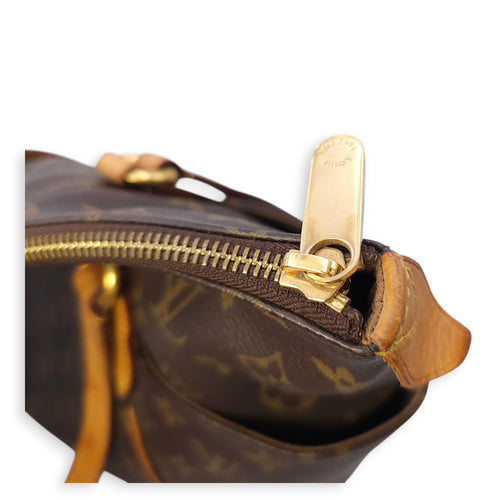 Totally MM Monogram Brown Shoulder Bag in Canvas, Gold hardware