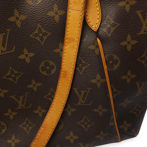 Totally MM Monogram Brown Shoulder Bag in Canvas, Gold hardware