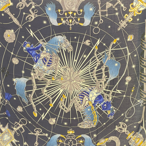 Chorus Stellarum 140 Marine/Indigo/Blanc Shawl