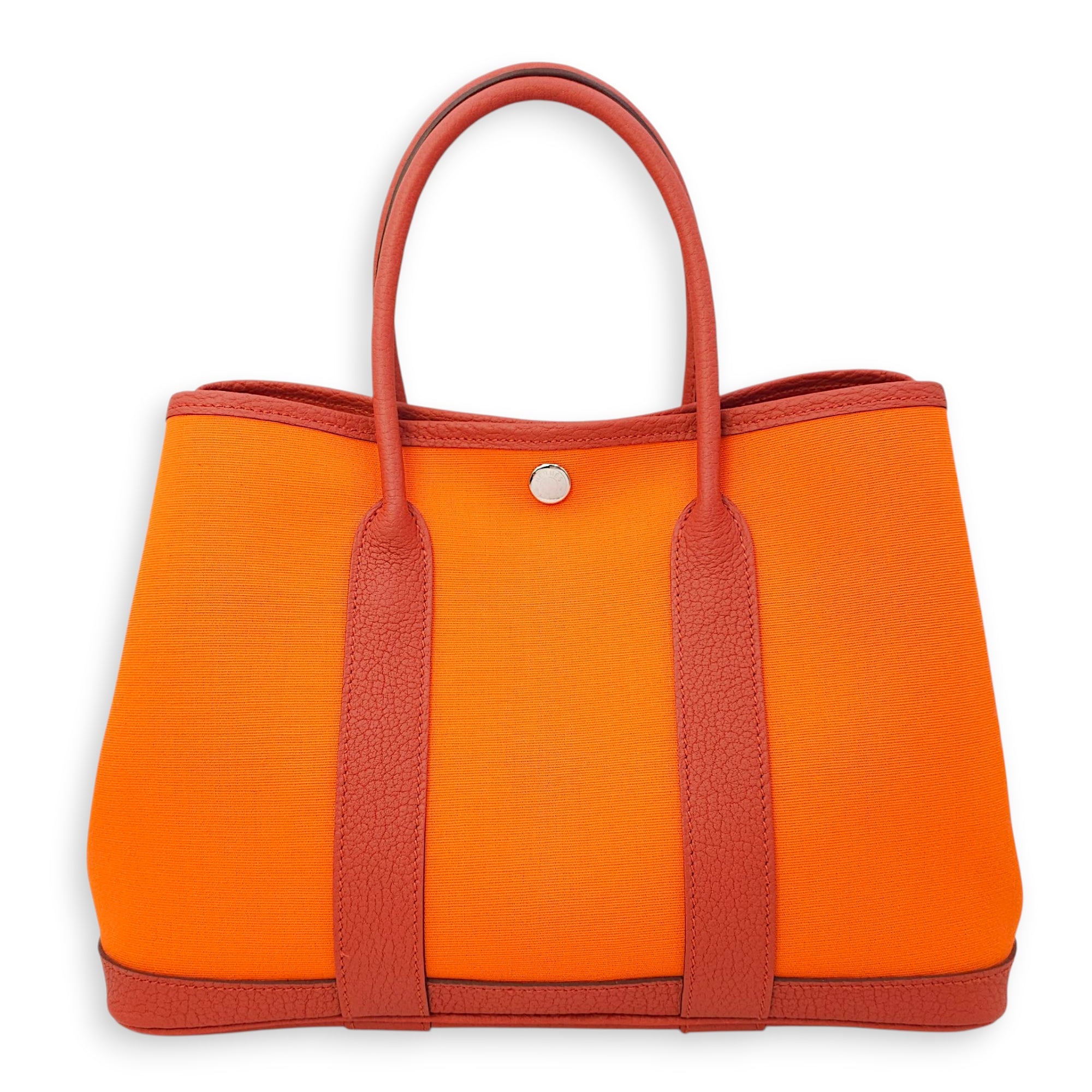 Garden Party 30 Sanguine/Orange Minium in Negonda/Toile Officier, Palladium hardware