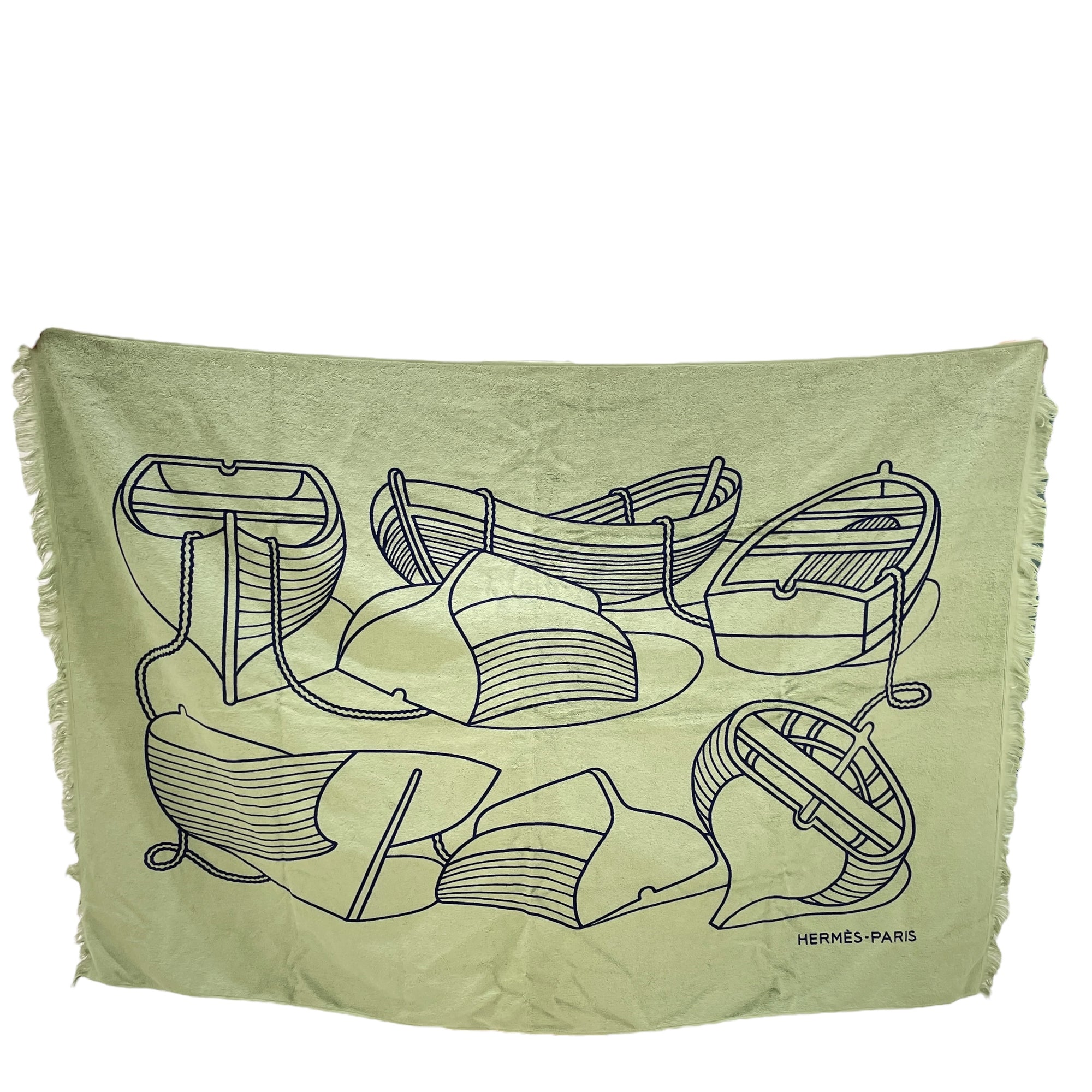 Yachting Tatoo Thalassa Green Beach Towel
