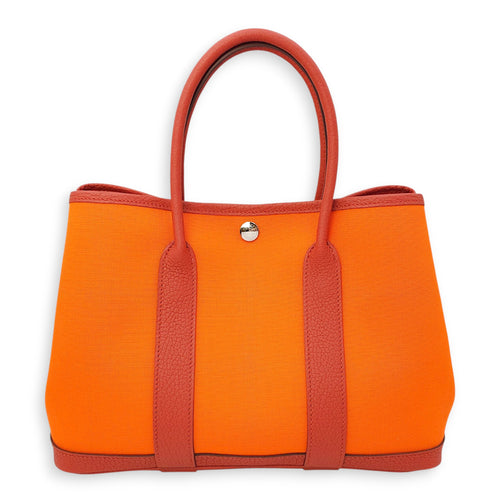 Garden Party 30 Sanguine/Orange Minium in Negonda/Toile Officier, Palladium hardware