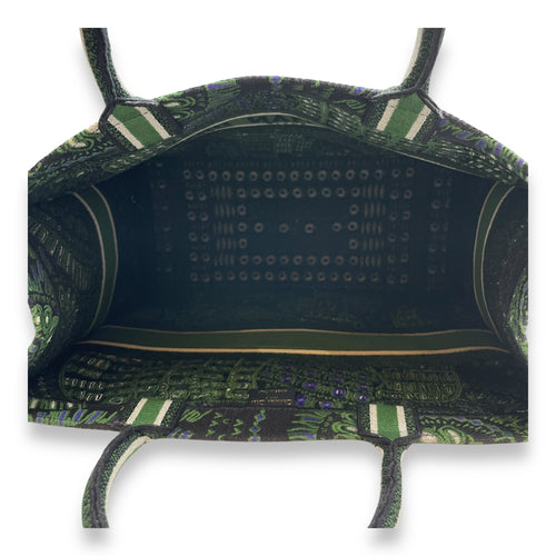 Book Large Green Tote Bag in Canvas