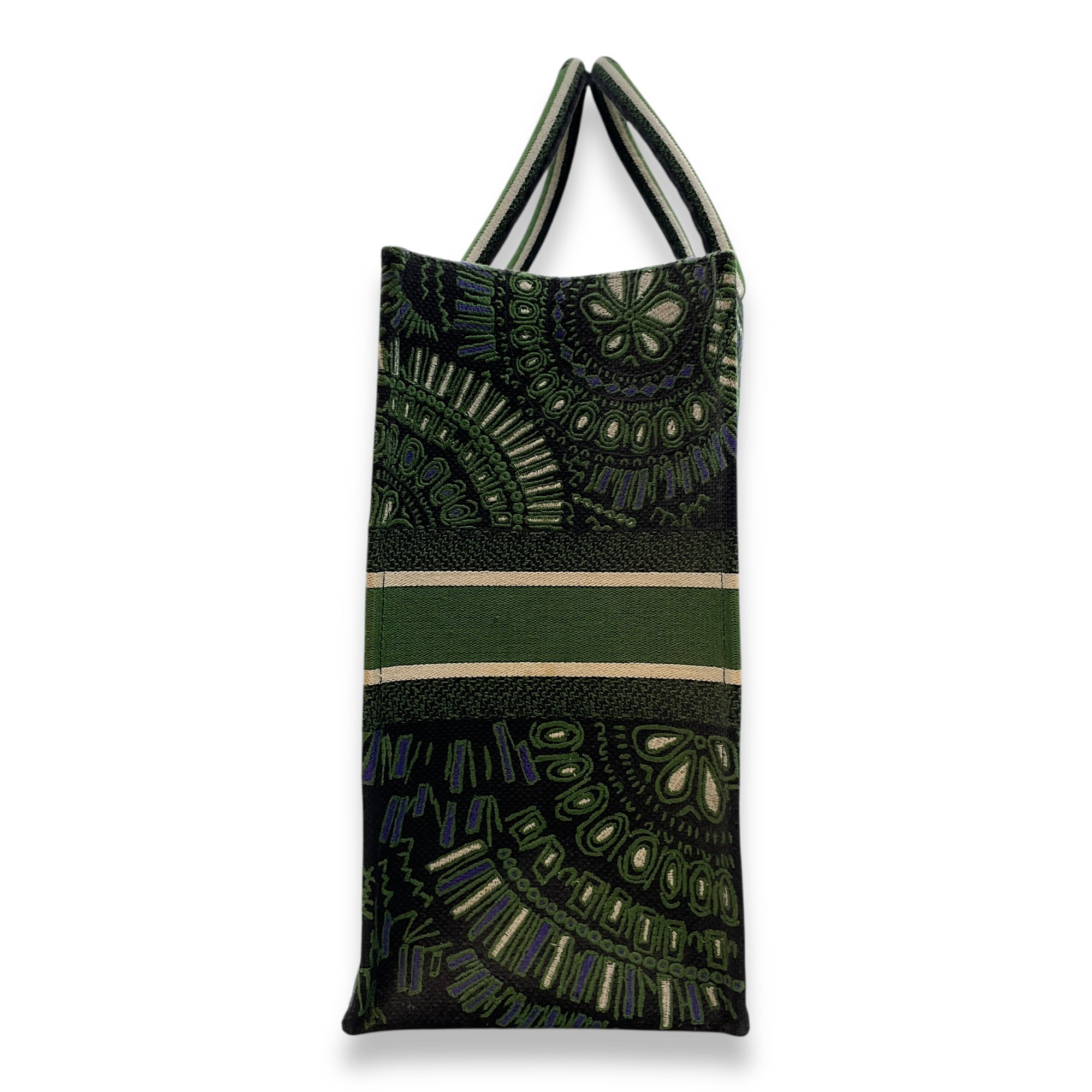 Book Large Green Tote Bag in Canvas