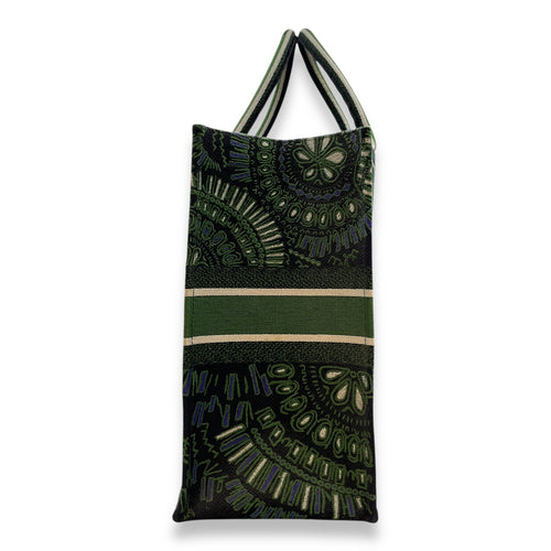 Book Large Green Tote Bag in Canvas