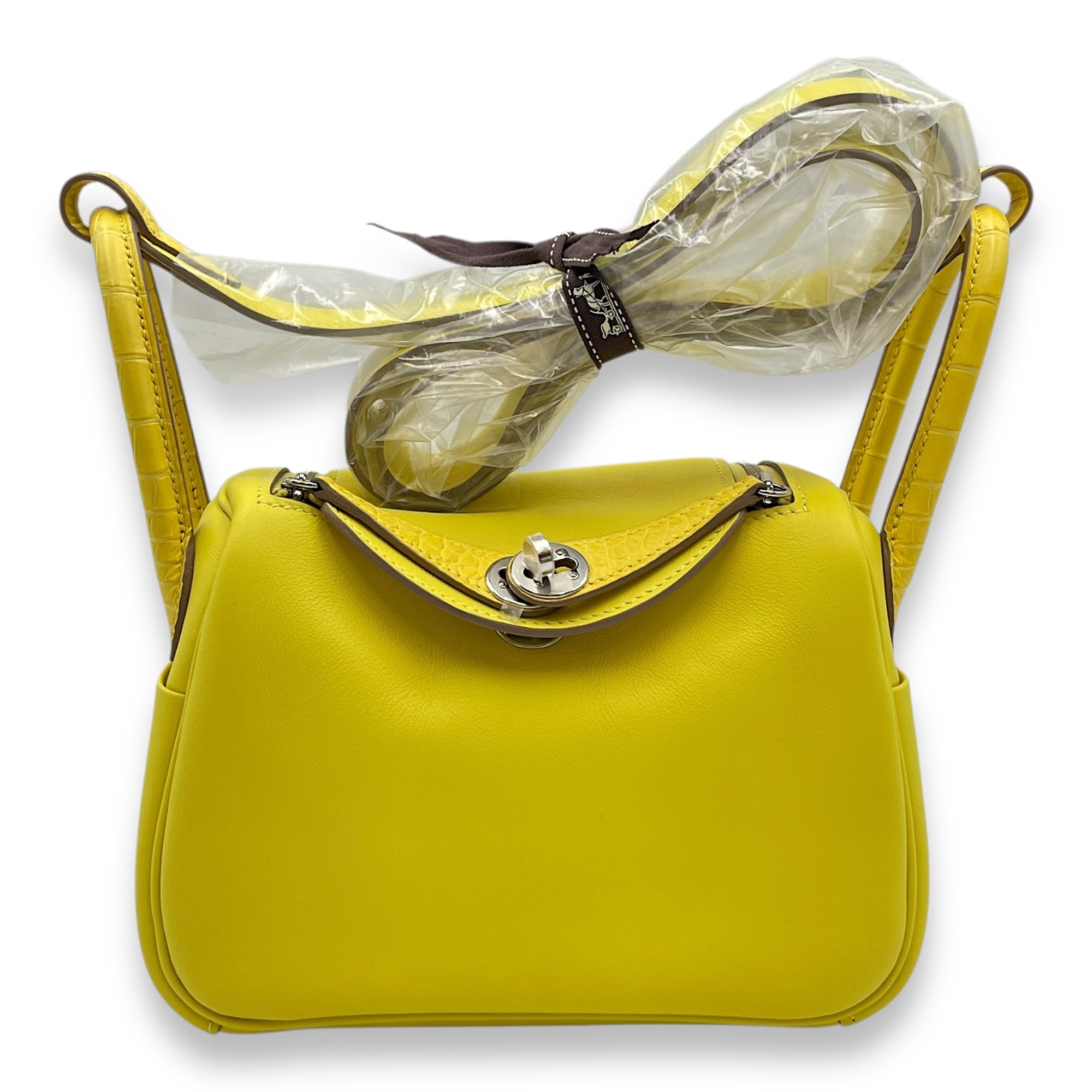 Lindy Touch Lime in Swift/Matte Alligator, Palladium hardware