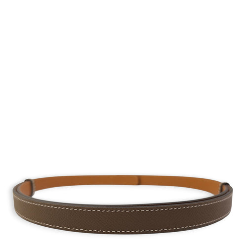 Kelly 18 Etoupe Belt in Epsom, Gold hardware