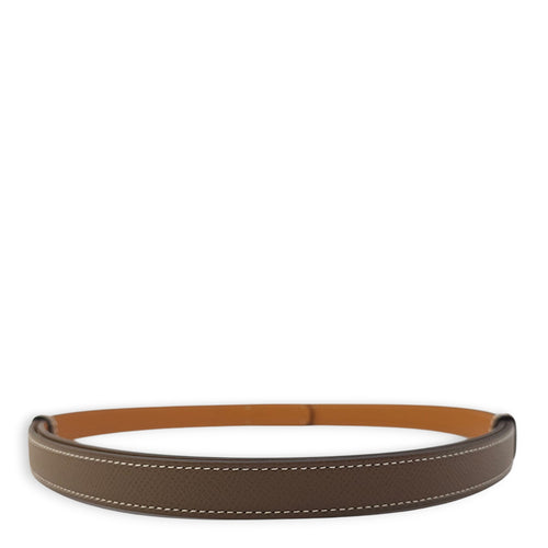 Kelly 18 Etoupe Belt in Epsom, Gold hardware