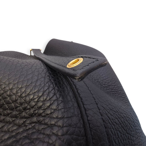 Picotin 22 Black in Clemence, Gold hardware