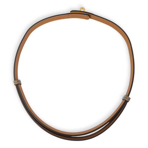 Kelly 18 Etoupe Belt in Epsom, Gold hardware