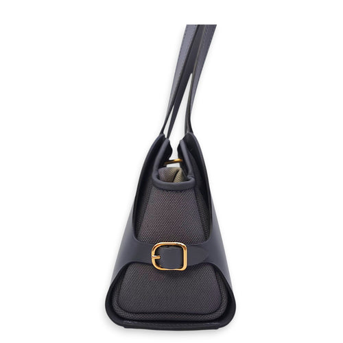 Tablier Sellier Ardoise in Vache Hunter/Swift/Toile, Gold hardware