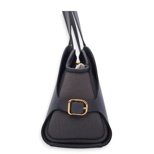 Tablier Sellier Ardoise in Vache Hunter/Swift/Toile, Gold hardware