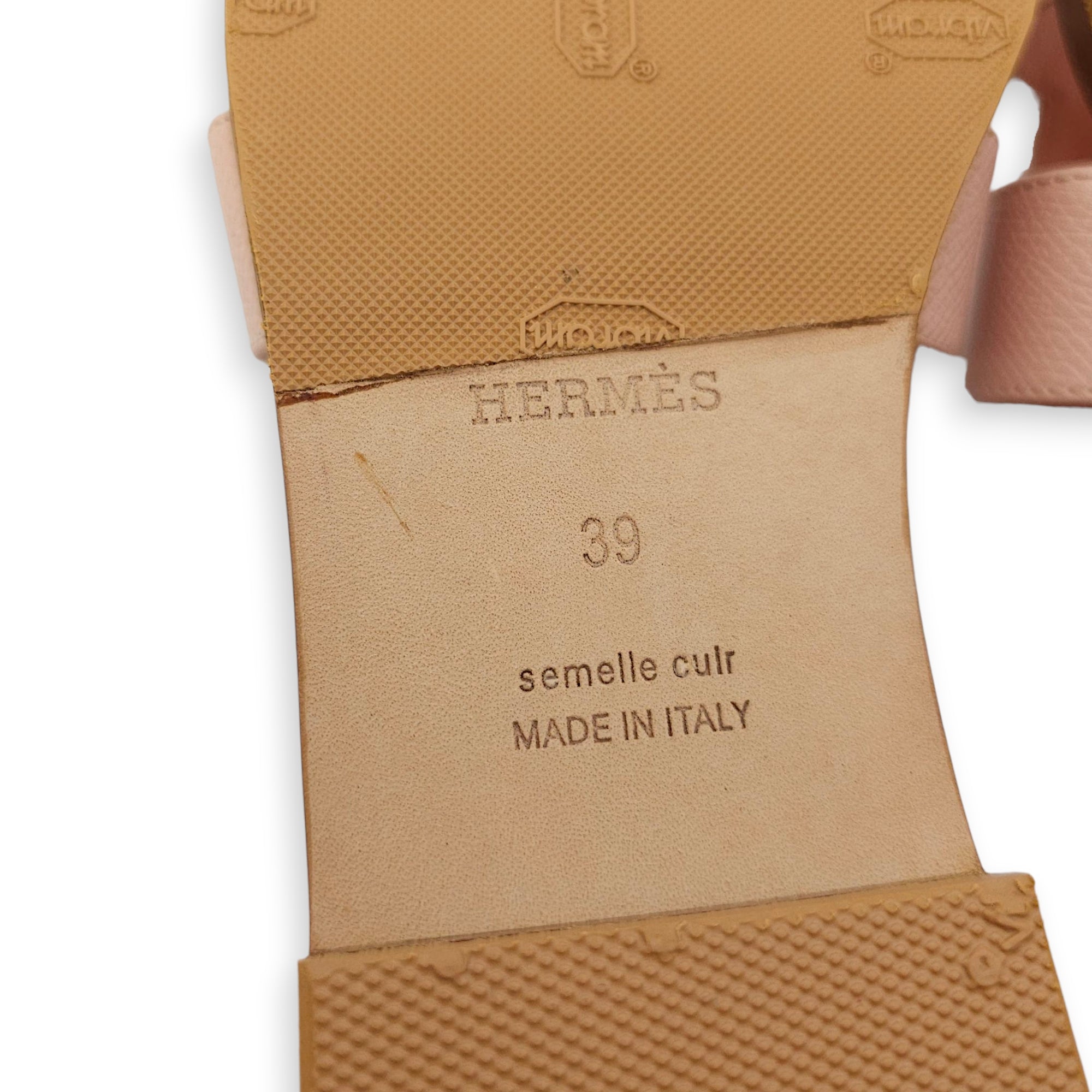 Oran 39 Rose Pale Sandal in Epsom