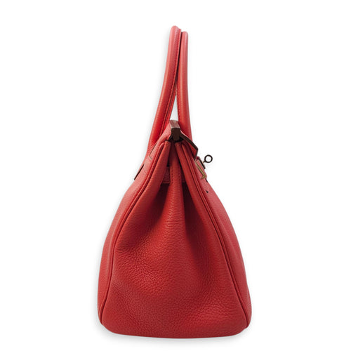 Birkin 30 Bougainvillier in Clemence, Palladium hardware