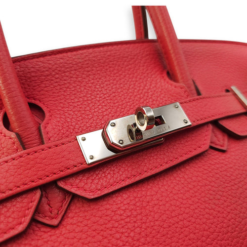 Birkin 30 Bougainvillier in Clemence, Palladium hardware