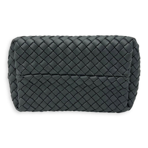 Bottega Veneta Cabat Top Handle Bag Grey in Lambskin, Silver hardware_5