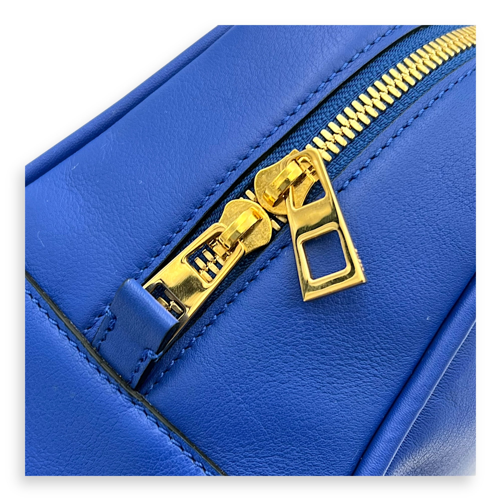 Amazona 19 Brown Top Handle Bag in Calfskin, Gold hardware