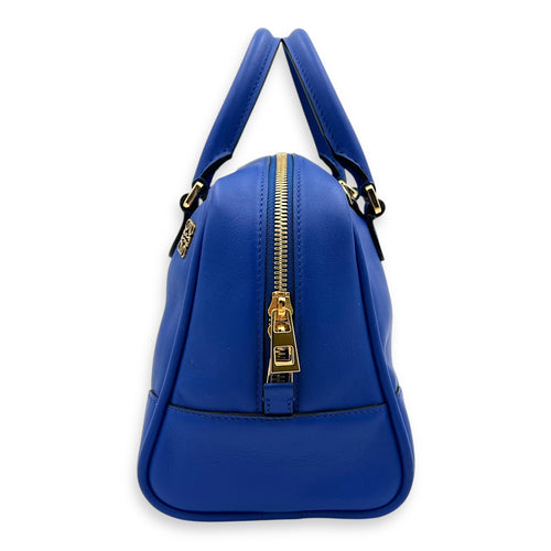 Amazona 19 Brown Top Handle Bag in Calfskin, Gold hardware