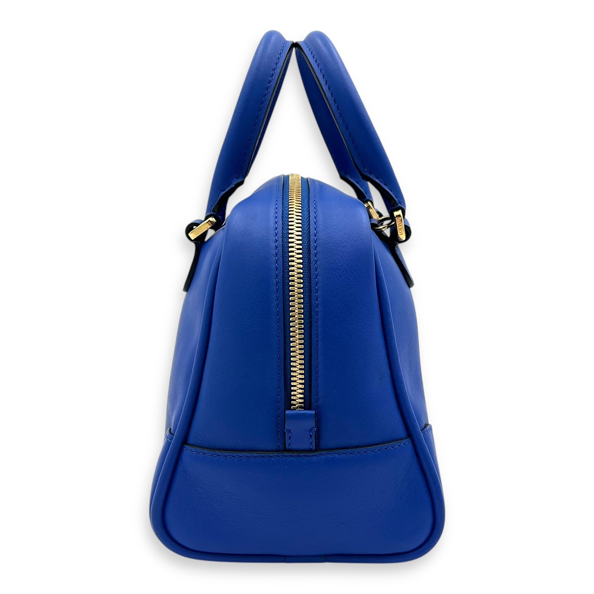 Amazona 19 Brown Top Handle Bag in Calfskin, Gold hardware