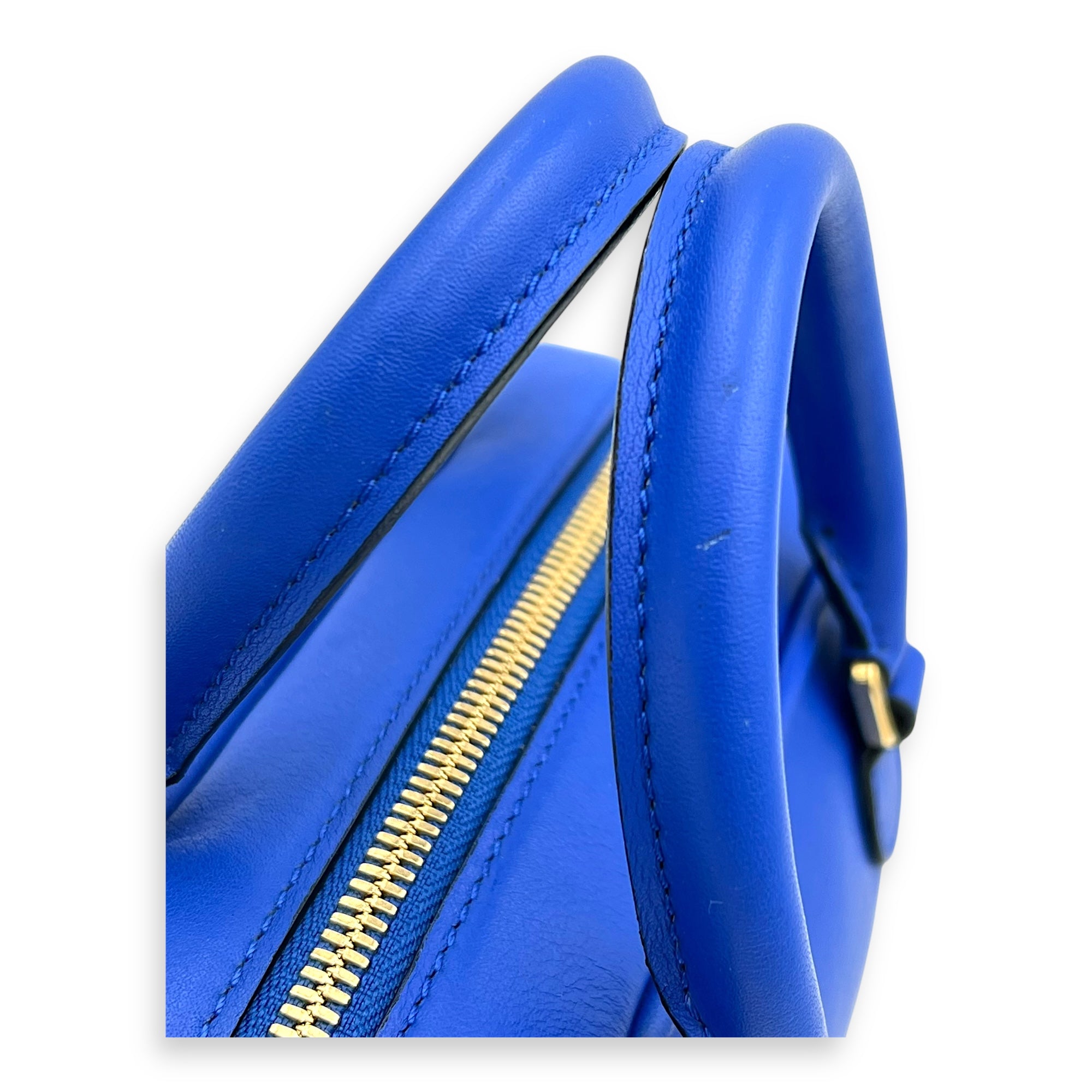 Amazona 19 Brown Top Handle Bag in Calfskin, Gold hardware