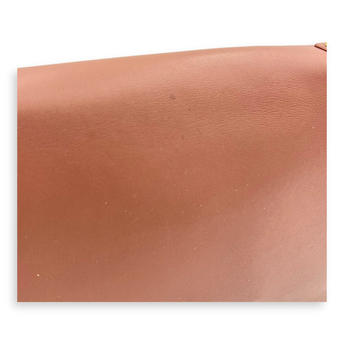 J'adior Shoulder Bag Beige in Calfskin, Gold hardware