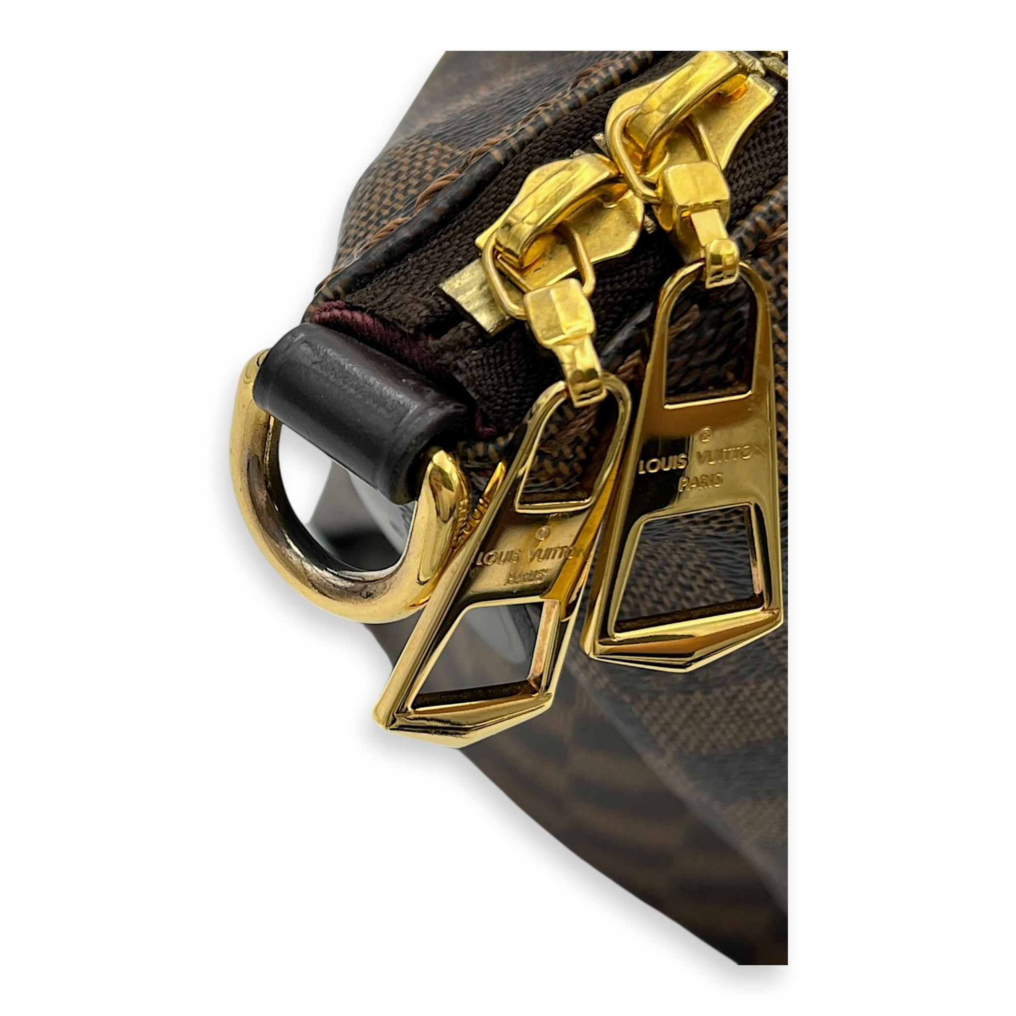 Lymington Top Handle Bag Brown in Coated Canvas, Gold hardware