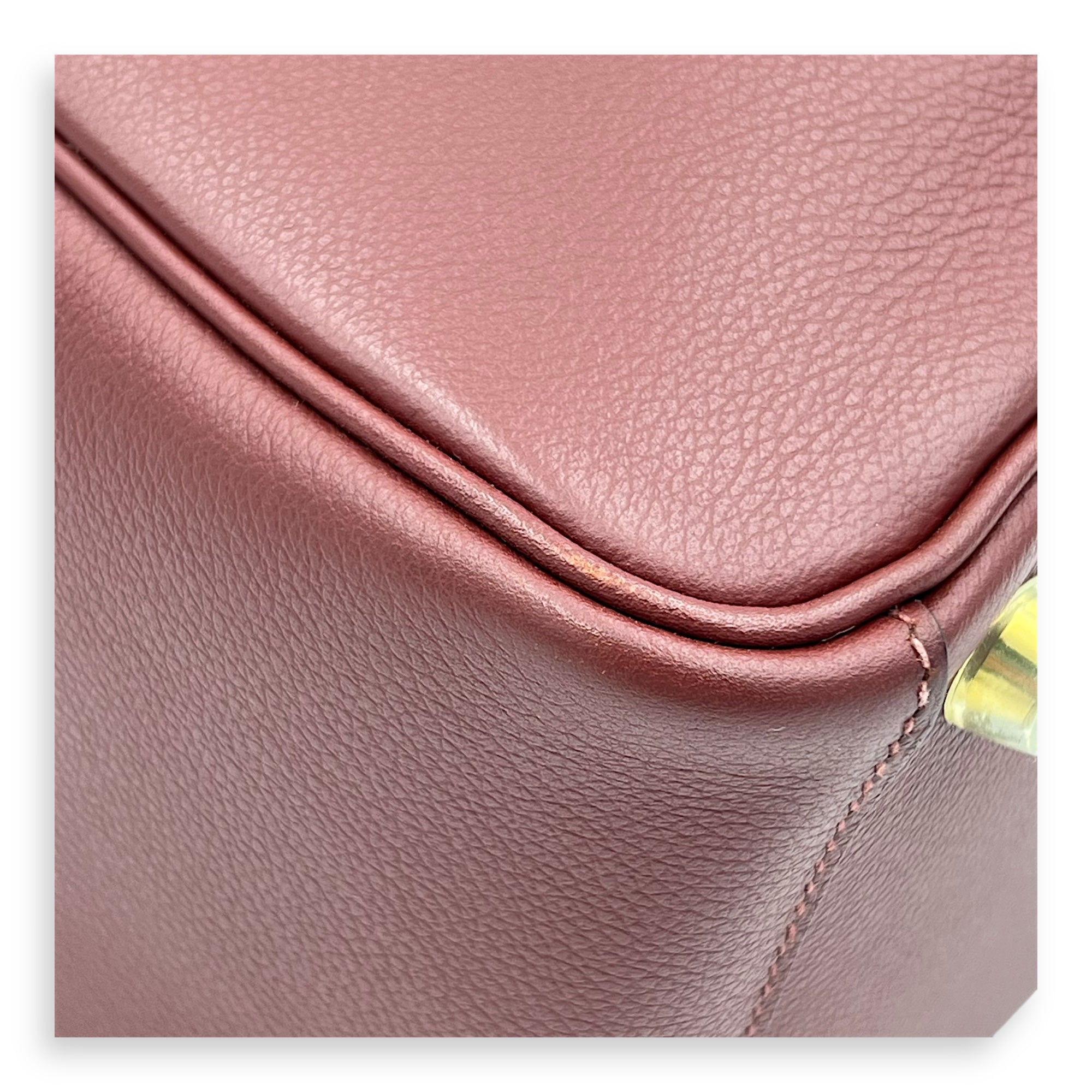 Lindy 26 Rouge sellier Shoulder Bag in Swift, Gold hardware