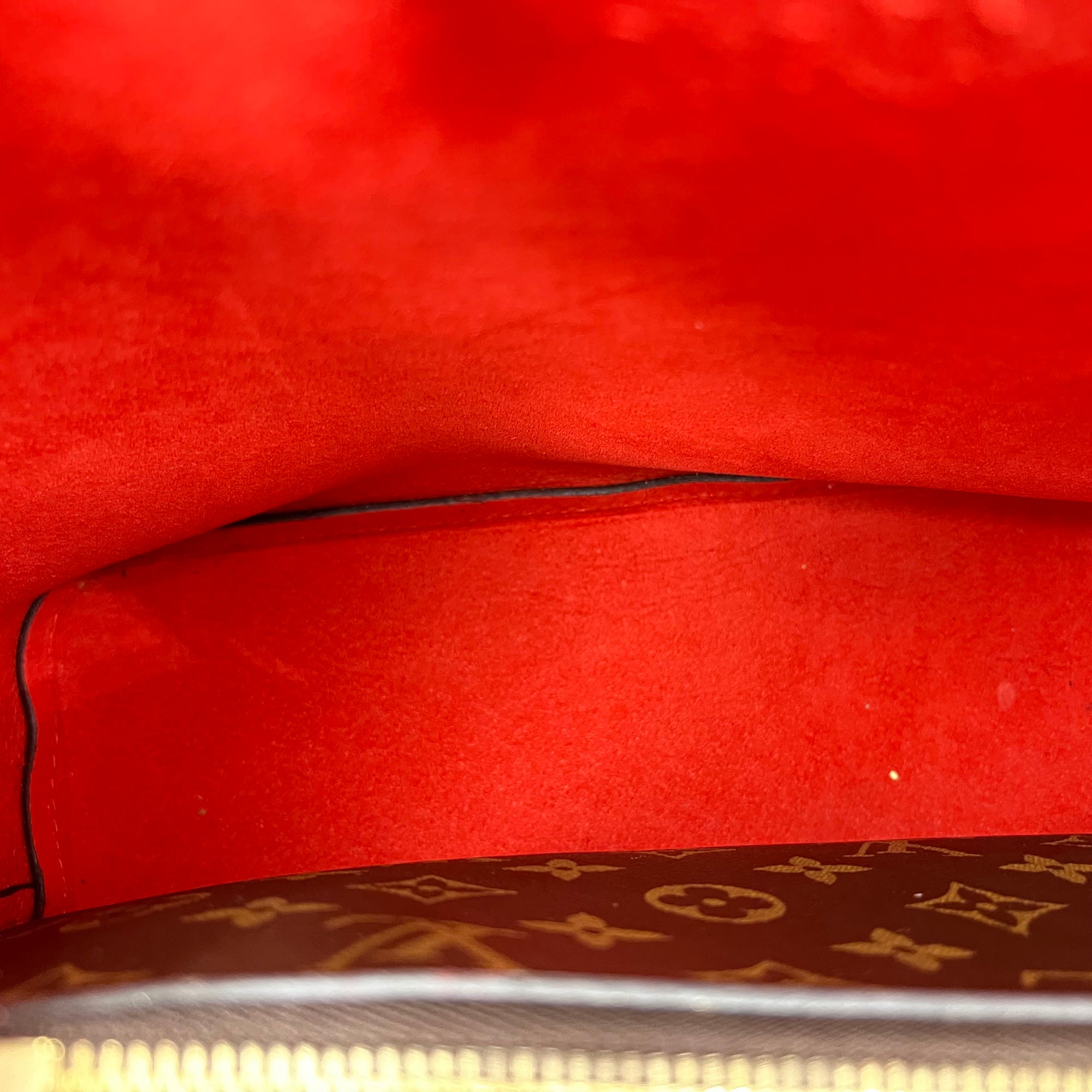 NeoNoe MM Brown Bucket Bag in Monogram Coated Canvas, Gold hardware