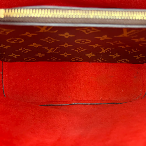 NeoNoe MM Brown Bucket Bag in Monogram Coated Canvas, Gold hardware